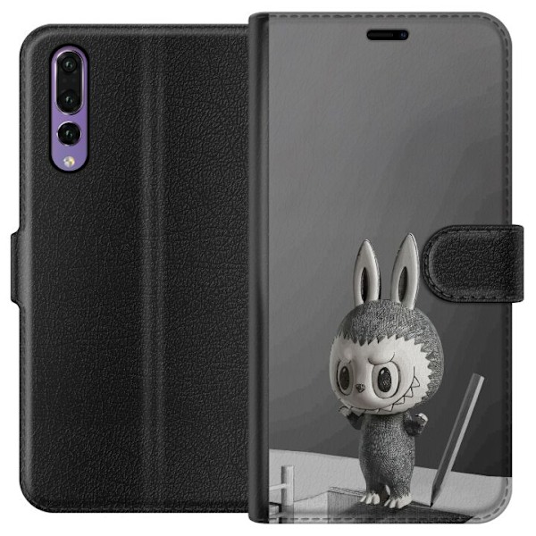 Huawei P20 Pro Lompakkokotelo Pop Mart MEGA LABUBU LABUBU Sketch 1000%