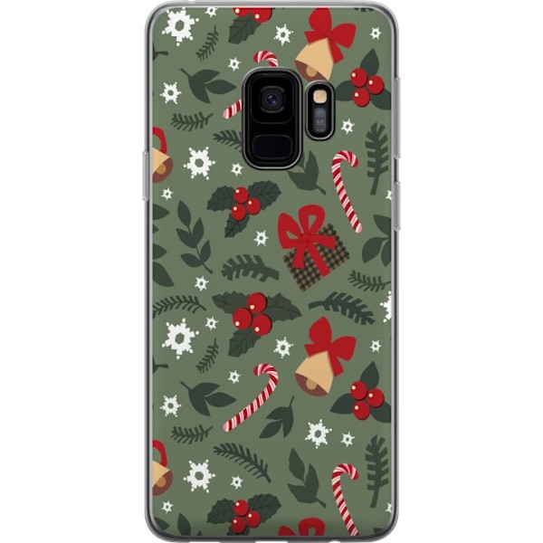 Samsung Galaxy S9 Gennemsigtig cover Glædelig Jul mønster