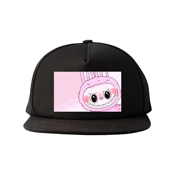 Snapback til Voksen | Justerbar Kasket Labubu Bunny-serien sort one size