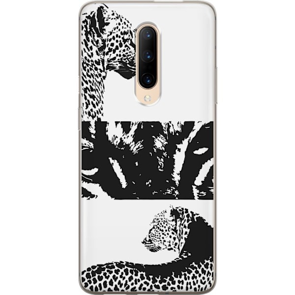 OnePlus 7 Pro Läpinäkyvä kuori Leopard Faces