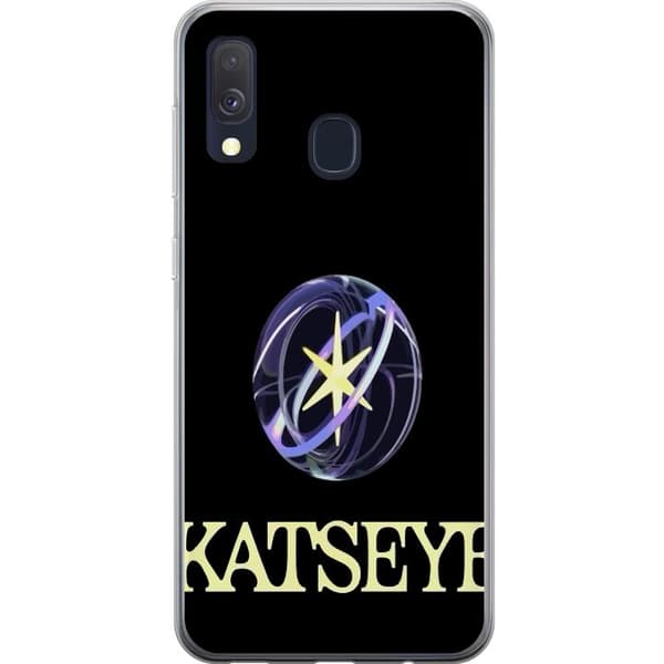 Kompatibelt Mobildeksel til Samsung Galaxy A40 KATSEYE logotyp svart