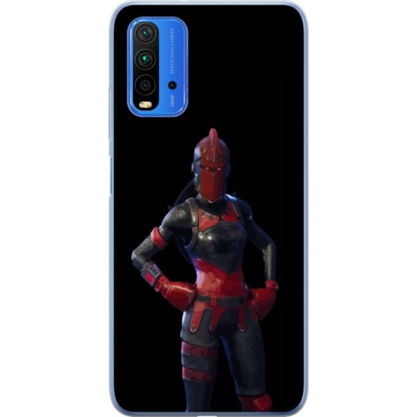 Xiaomi Redmi Note 9 4G Genomskinligt Skal Fortnite - Red Knigh