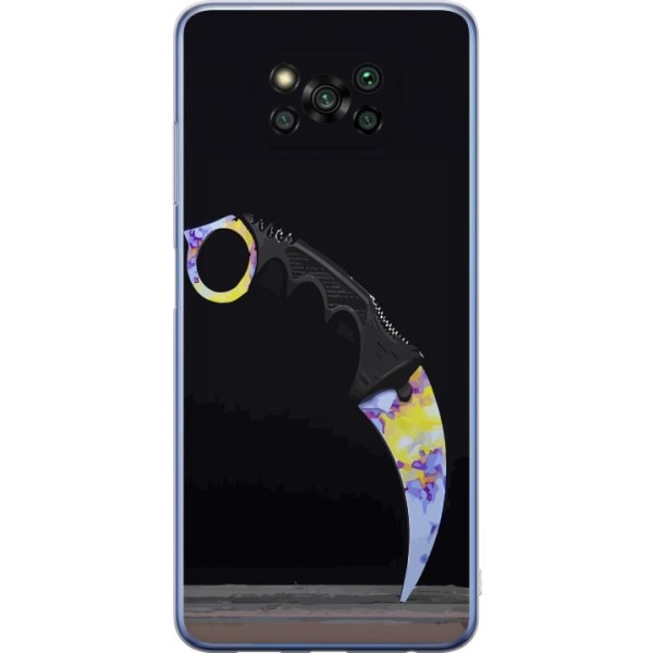 Xiaomi Poco X3 Pro Läpinäkyvä kuori Karambit / Butterfly /