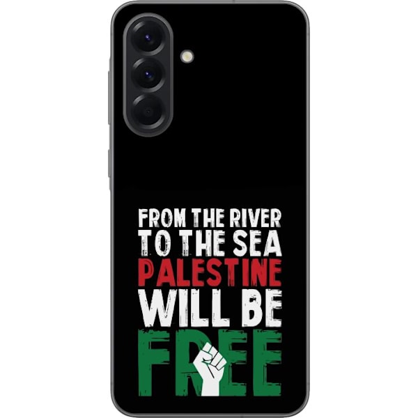 Samsung Galaxy A56 Genomskinligt Skal Free Palestine – politiskt statement med kraftfullt grafiskt uttryck