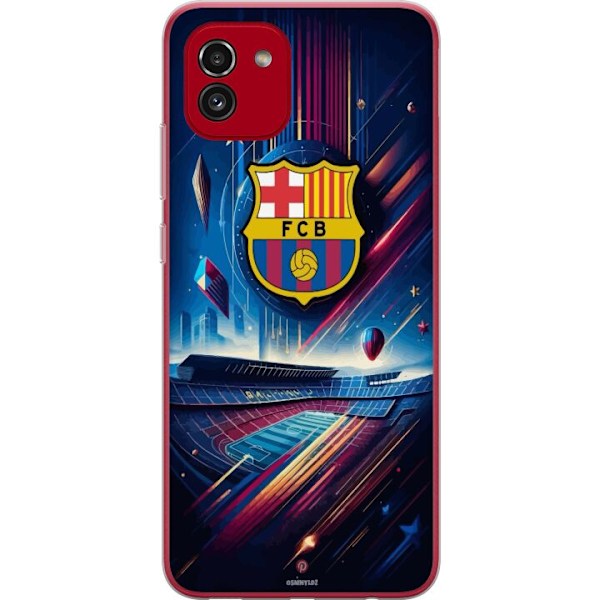 Samsung Galaxy A03 Läpinäkyvä kuori FC Barcelona