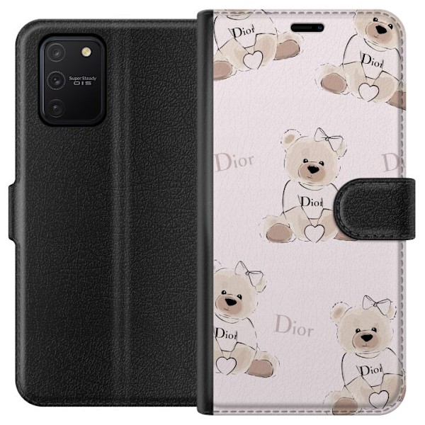 Samsung Galaxy S10 Lite Tegnebogsetui Teddy Dior Vibes - luksuriøs bamse i modetil