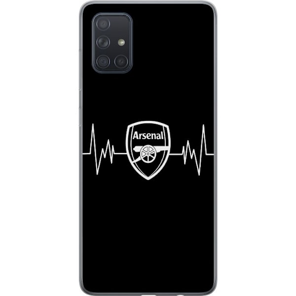 Samsung Galaxy A71 Läpinäkyvä kuori Arsenal