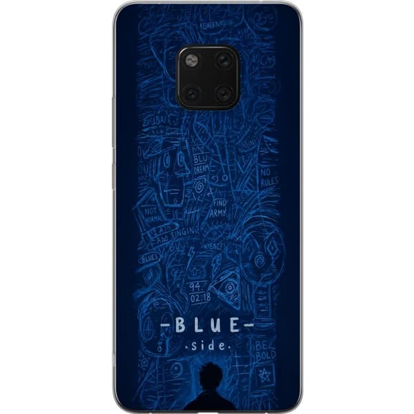 Kompatibelt Mobilskal till Huawei Mate 20 Pro Blue Side illustration blå