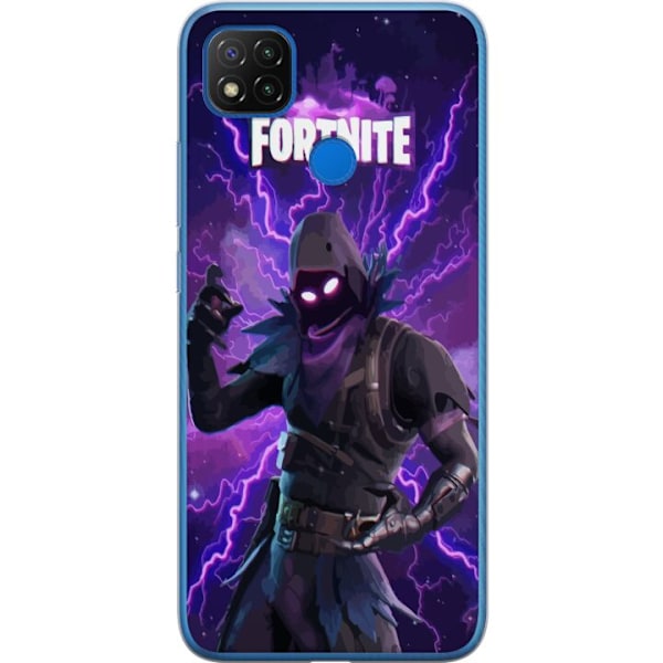Xiaomi Redmi 9C Gennemsigtig cover Fortnite Raven