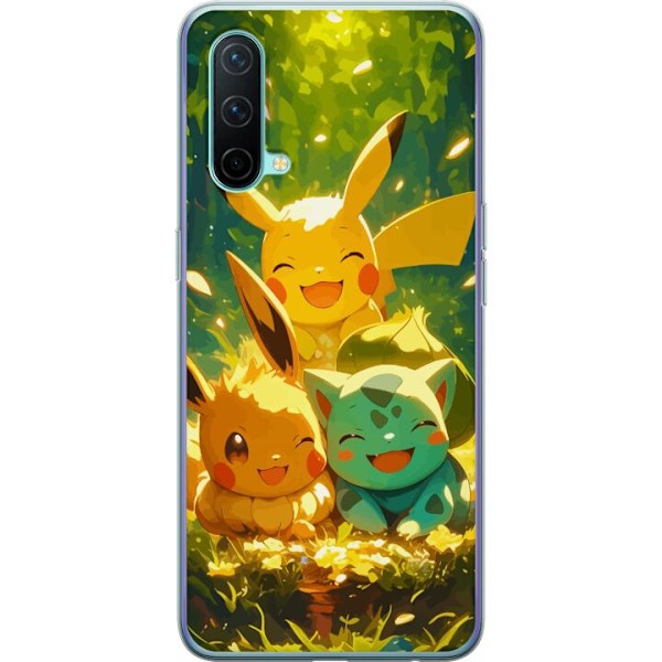 OnePlus Nord CE 5G Läpinäkyvä kuori Pixelmonster pelityyli