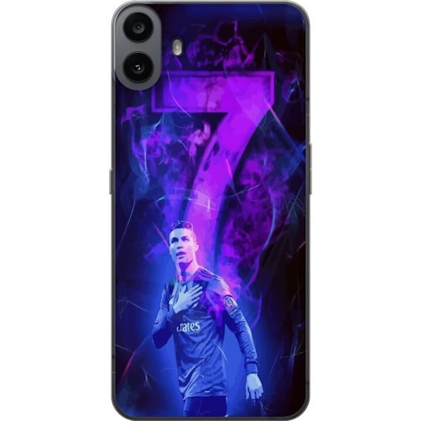 Nothing CMF Phone 1 Läpinäkyvä kuori Ronaldo 7 - Jalkapallolegenda Toiminnassa Fanien Puolesta