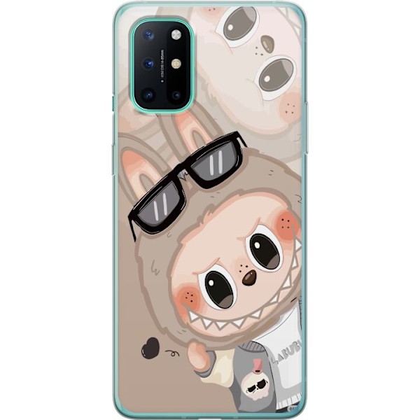 OnePlus 8T Läpinäkyvä kuori Labubu Rainbow Chaos