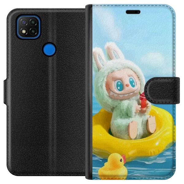 Xiaomi Redmi 9C Plånboksfodral Labubu Stripe Attack – Ränd