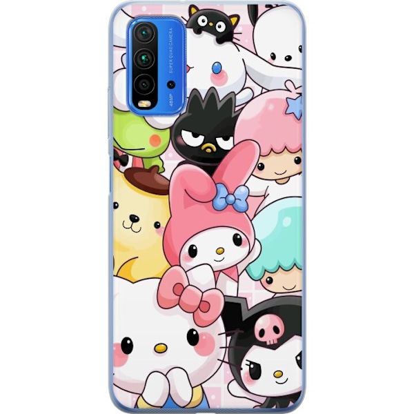 Xiaomi Redmi 9T Genomskinligt Skal Kawaii Sanrio Crew