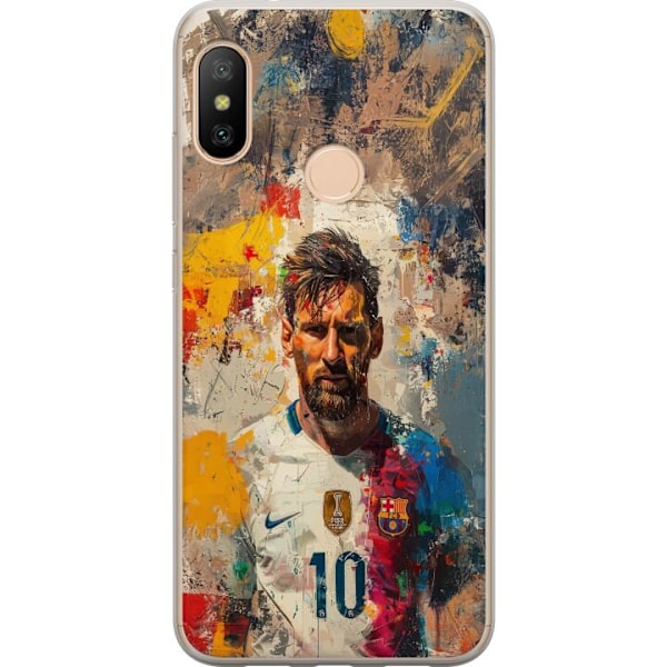 Xiaomi Redmi 6 Pro Gjennomsiktig deksel Messi Art