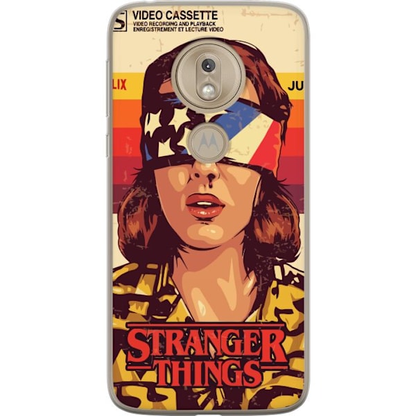 Motorola Moto G7 Play Gjennomsiktig deksel Stranger Things VHS