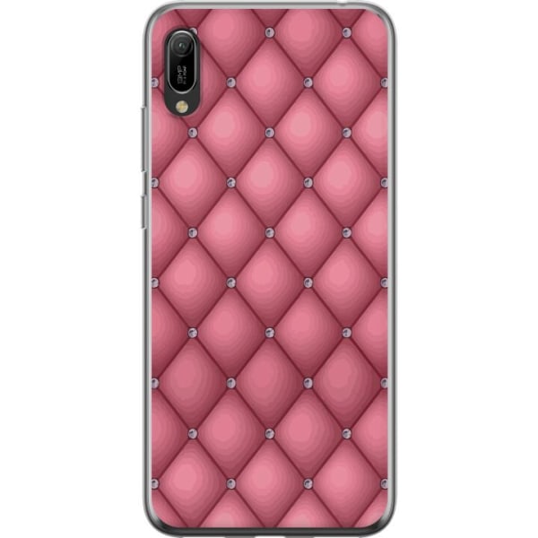 Huawei Y6 Pro (2019) Genomskinligt Skal Unikt Rosa Mönster