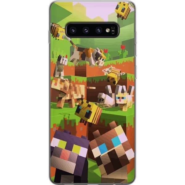 Kompatibelt Mobildeksel til Samsung Galaxy S10 MineCraft