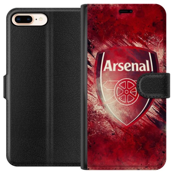 Apple iPhone 8 Plus Lompakkokotelo Arsenal Jalkapallo