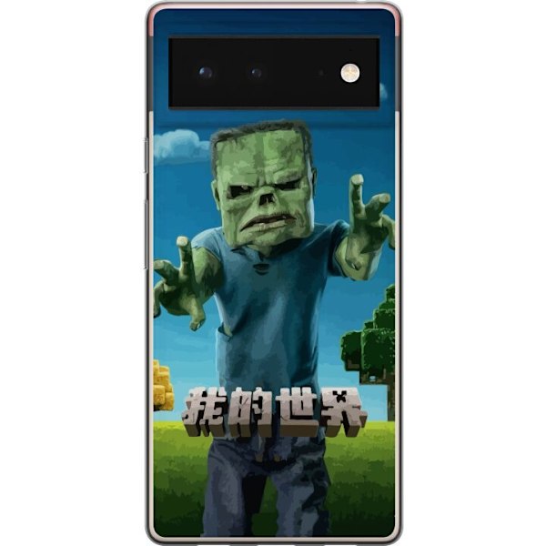 Google Pixel 6 Läpinäkyvä kuori A Minecraft Movie