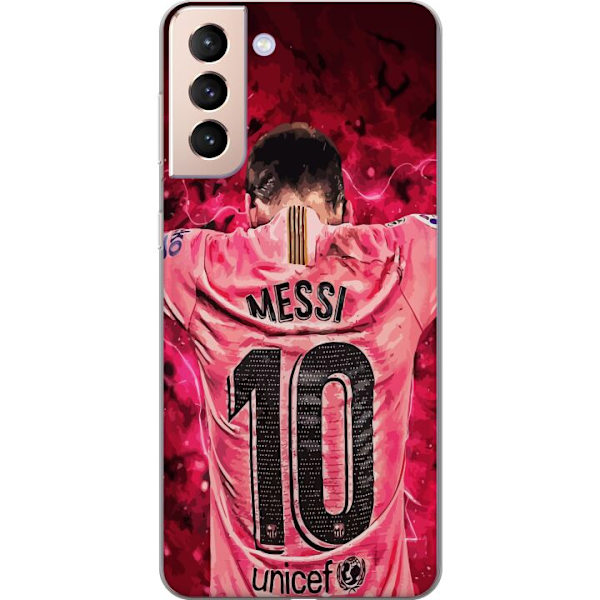 Samsung Galaxy S21 Läpinäkyvä kuori Messi Jalkapallo Barcelona Argentiina Motivoiva Legendaarinen Pelaaja FC Barcelona Numero 10 Urheilu Jalkapallo
