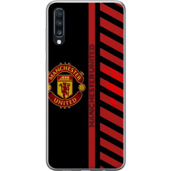 Samsung Galaxy A70 Läpinäkyvä kuori Manchester United