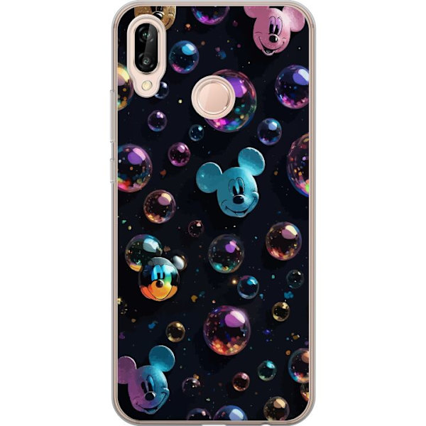 Huawei P20 lite Läpinäkyvä kuori  Mikki Hiiri Disney Kuplat Suunnittelu Hauska Motiivi Suosittu Disney-hahmo Piirrossarja Lasten Klassikko