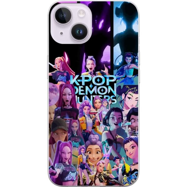 Kompatibelt Mobildeksel til Apple iPhone 14 KPop Demon Hunters anime-stil mørkt design