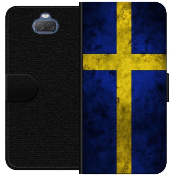 Sony Xperia 10 Lompakkokotelo Ruotsin Lippu