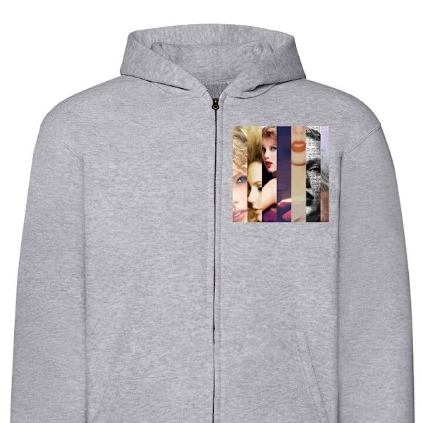 Zip-Hoodie | Hættetrøje med Lynlås til Voksne Taylor Swift grå S