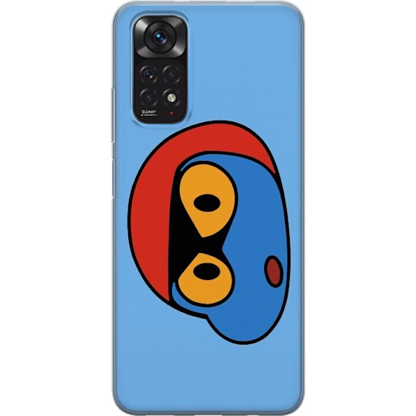 Xiaomi Redmi Note 11S Läpinäkyvä kuori Bold Bot Head