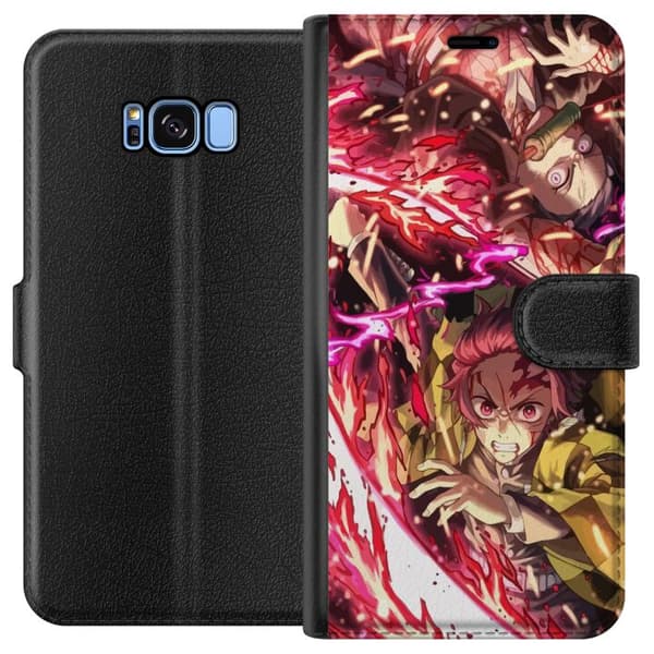 Kompatibelt Plånboksfodral till Samsung Galaxy S8 Demon Slayer