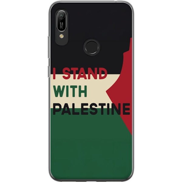 Huawei Y6 (2019) Genomskinligt Skal Stand with Palestine – solidaritetsdesign med starkt budskap