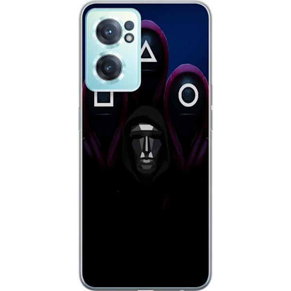 OnePlus Nord CE 2 5G Genomskinligt Skal Squid Game Säsong 3 Nya Ikoner Populär Serie TV Motiv Asiatisk Drama Trend Ikoniskt Grafisk Design
