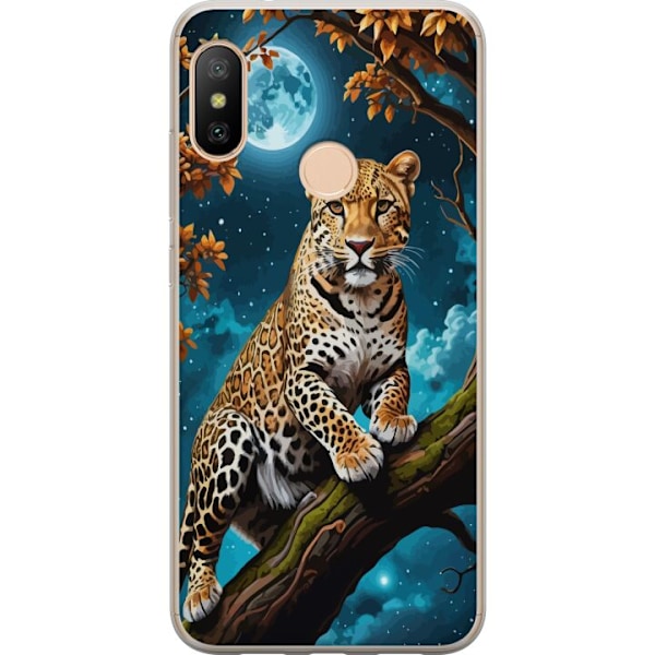 Xiaomi Redmi 6 Pro Genomskinligt Skal Leopard