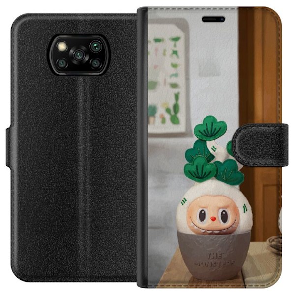 Xiaomi Poco X3 NFC Tegnebogsetui MONSTRENE Uduelige Planter
