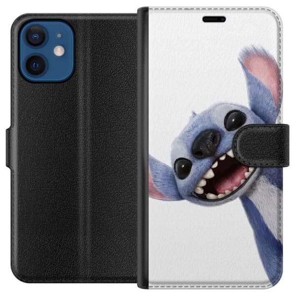 Kompatibel Tegnebogsetui til Apple iPhone 12 Lilo & Stitch