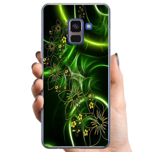 Samsung Galaxy A8 (2018) TPU Mobildeksel Blomster