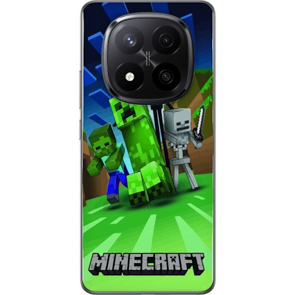 Xiaomi Redmi Note 14 Pro+ Läpinäkyvä kuori Minecraft Creeper mobilskal i klassisk grön pixelstil
