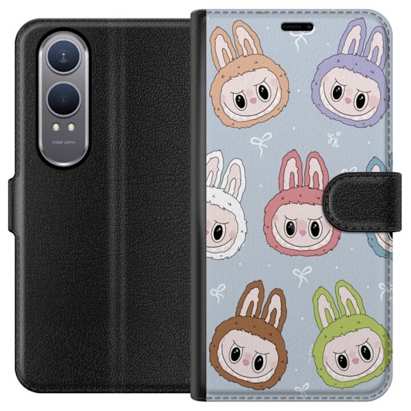 OnePlus Nord CE4 Lite Tegnebogsetui Pastel Labubu