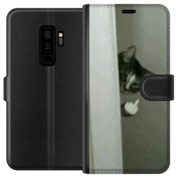 Kompatibel Tegnebogsetui til Samsung Galaxy S9+ HAHA Kat