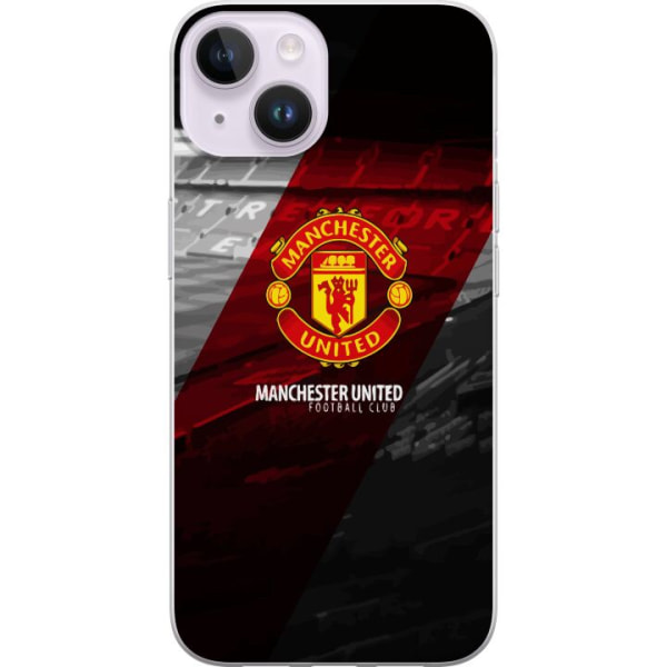 Apple iPhone 15 Genomskinligt Skal Manchester United FC