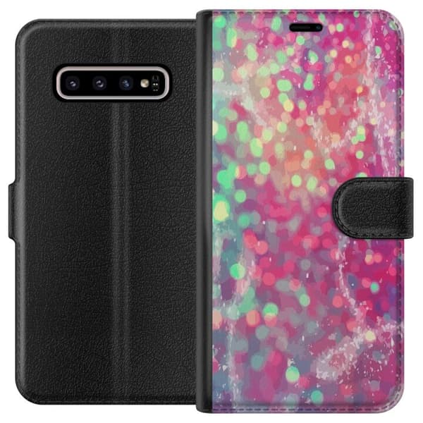 Kompatibelt Lommeboketui til Samsung Galaxy S10+ Glitre