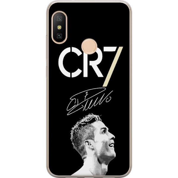 Xiaomi Redmi 6 Pro Gjennomsiktig deksel CR7 Ronaldo