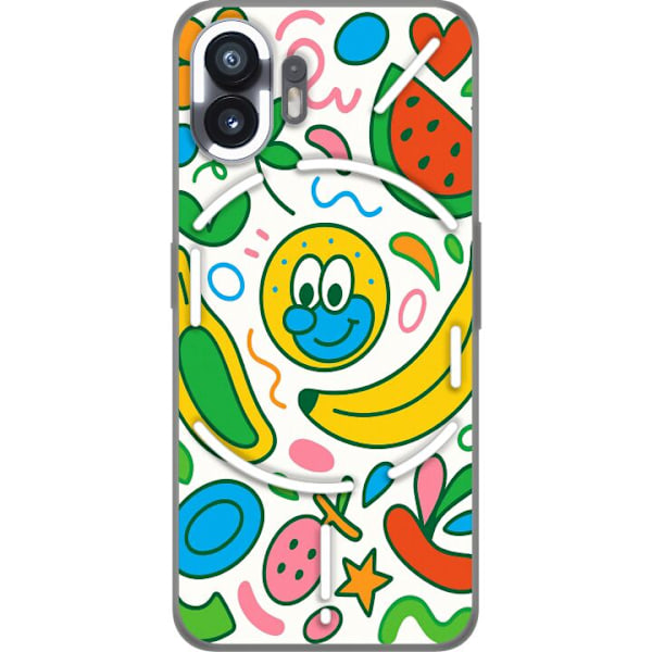 Nothing Phone (2) Gennemsigtig cover Sommerfugle Slør