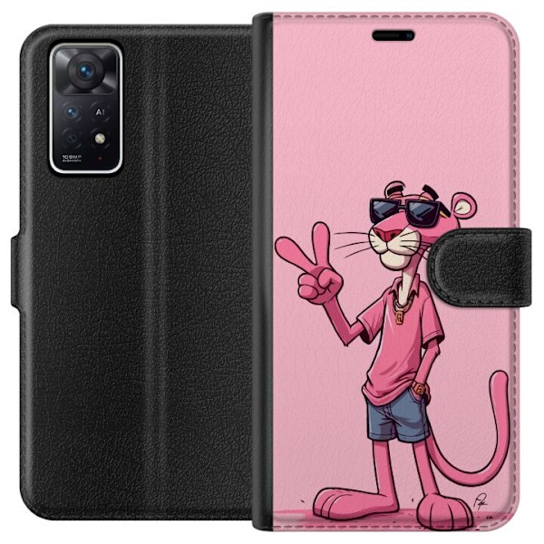 Xiaomi Redmi Note 11 Pro 5G Plånboksfodral Pink Panter Peace