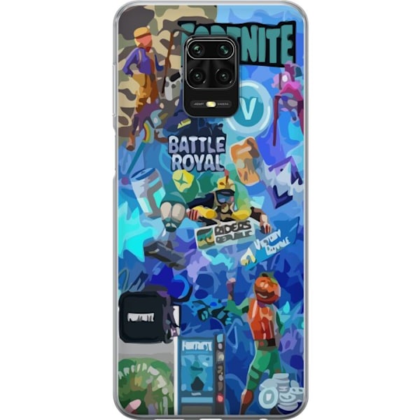 Xiaomi Redmi Note 9S Gjennomsiktig deksel Fortnite