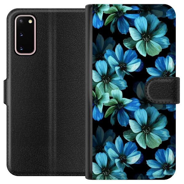 Samsung Galaxy S20 Lompakkokotelo Kukat