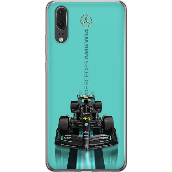 Huawei P20 Läpinäkyvä kuori Mercedes F1