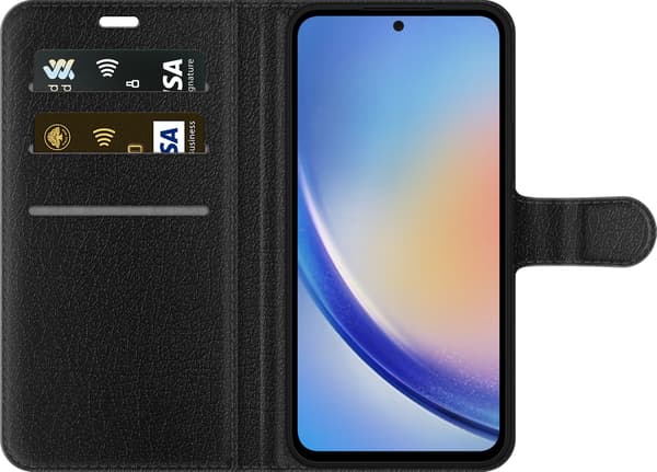 Kompatibel Tegnebogsetui til Samsung Galaxy A35 Silva blå - Thiago Silva i blå kamptrøje mod mørkeblå baggrund blå